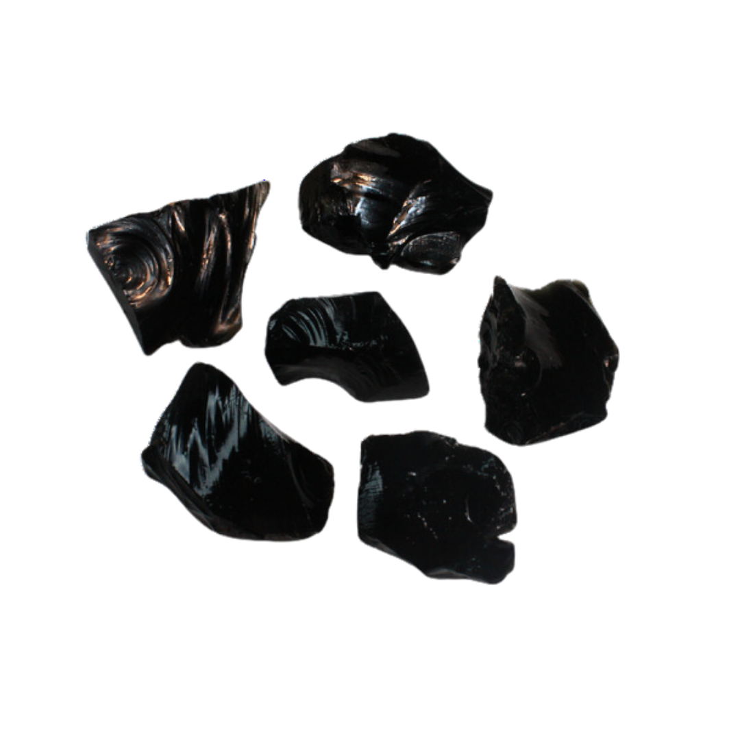 ROUGH MINERALS - Black Obsidian, Q1