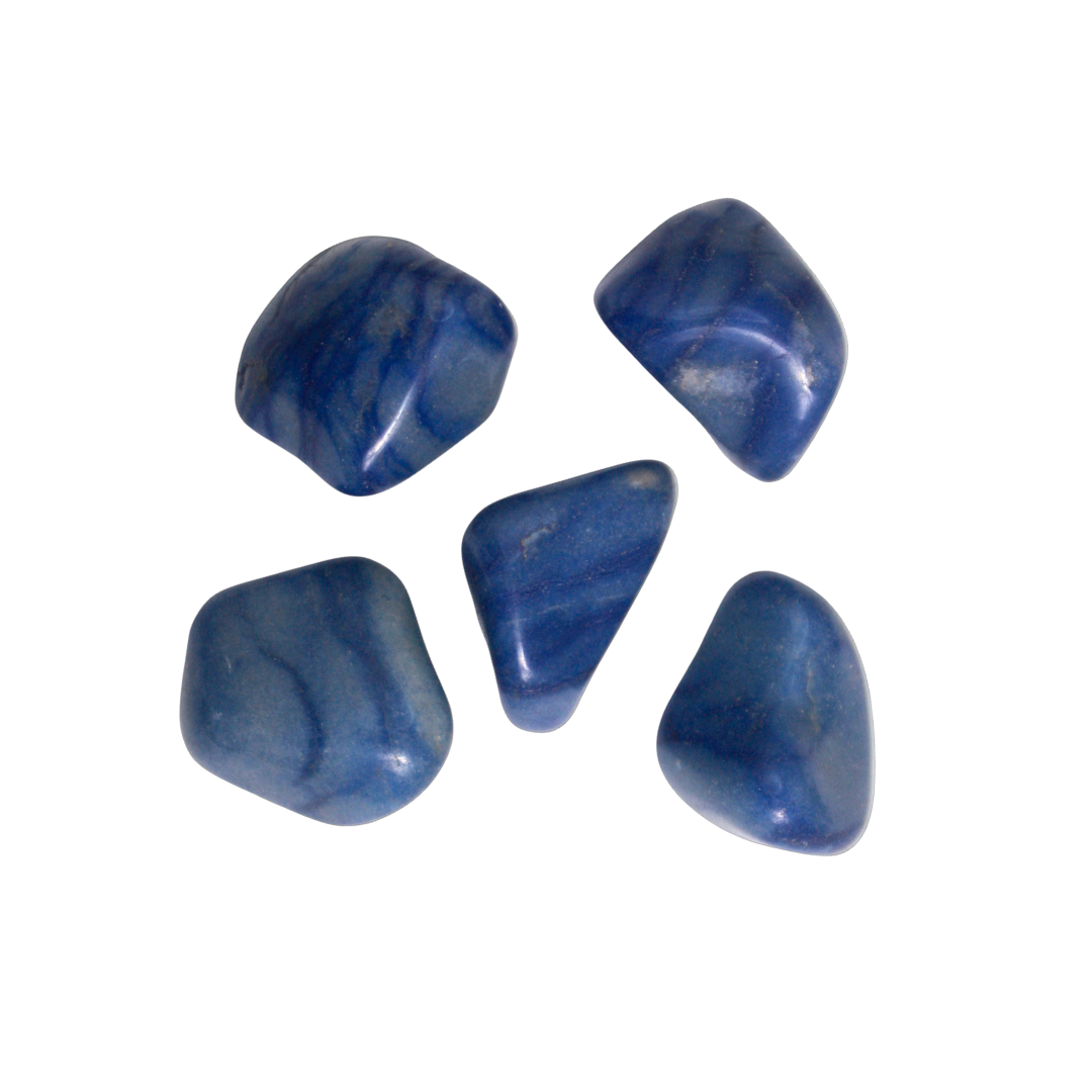 TUMBLED STONES - Blue Quartz, EXTRA