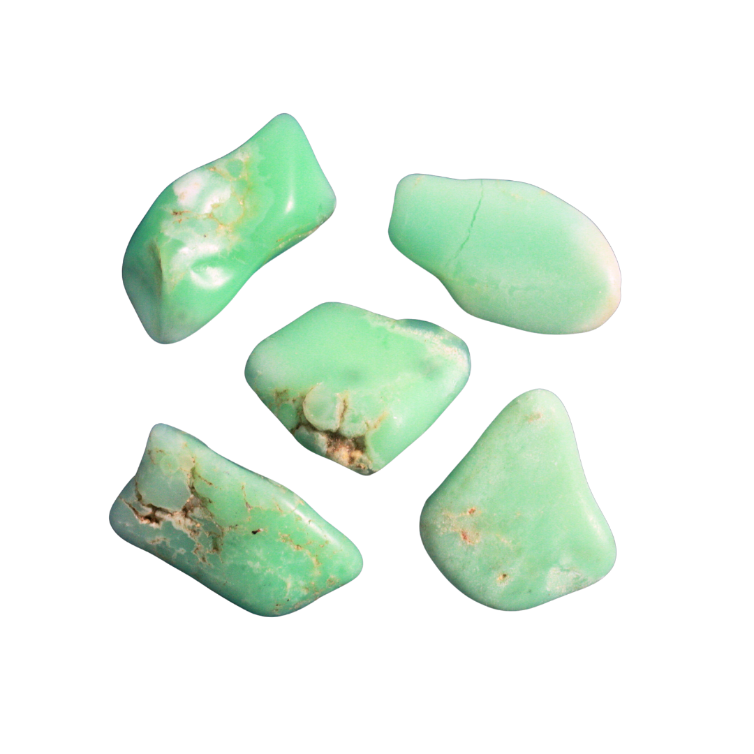 TUMBLED STONES - Chrysoprase, EXTRA