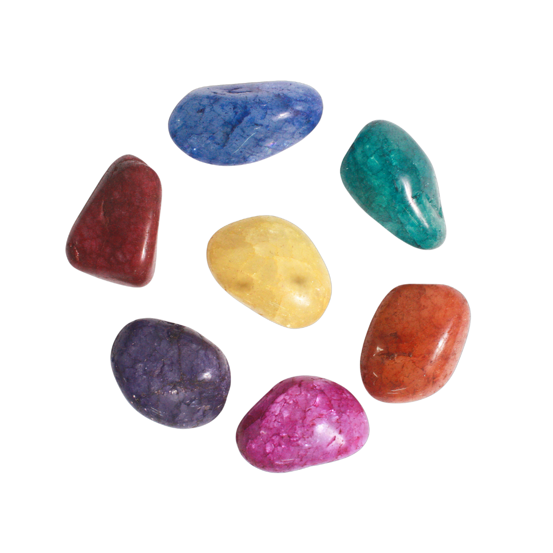 TUMBLED STONES - Dyed Crackle Crystal, Q2