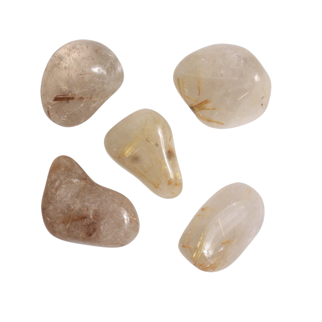 TUMBLED STONES - Rutilated Quartz, Q1