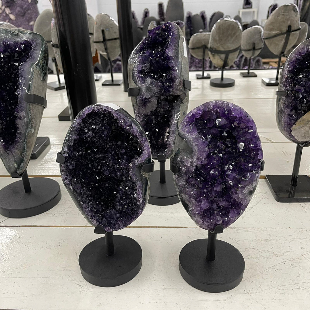 Amethyst on Metal Stands - SPECIAL