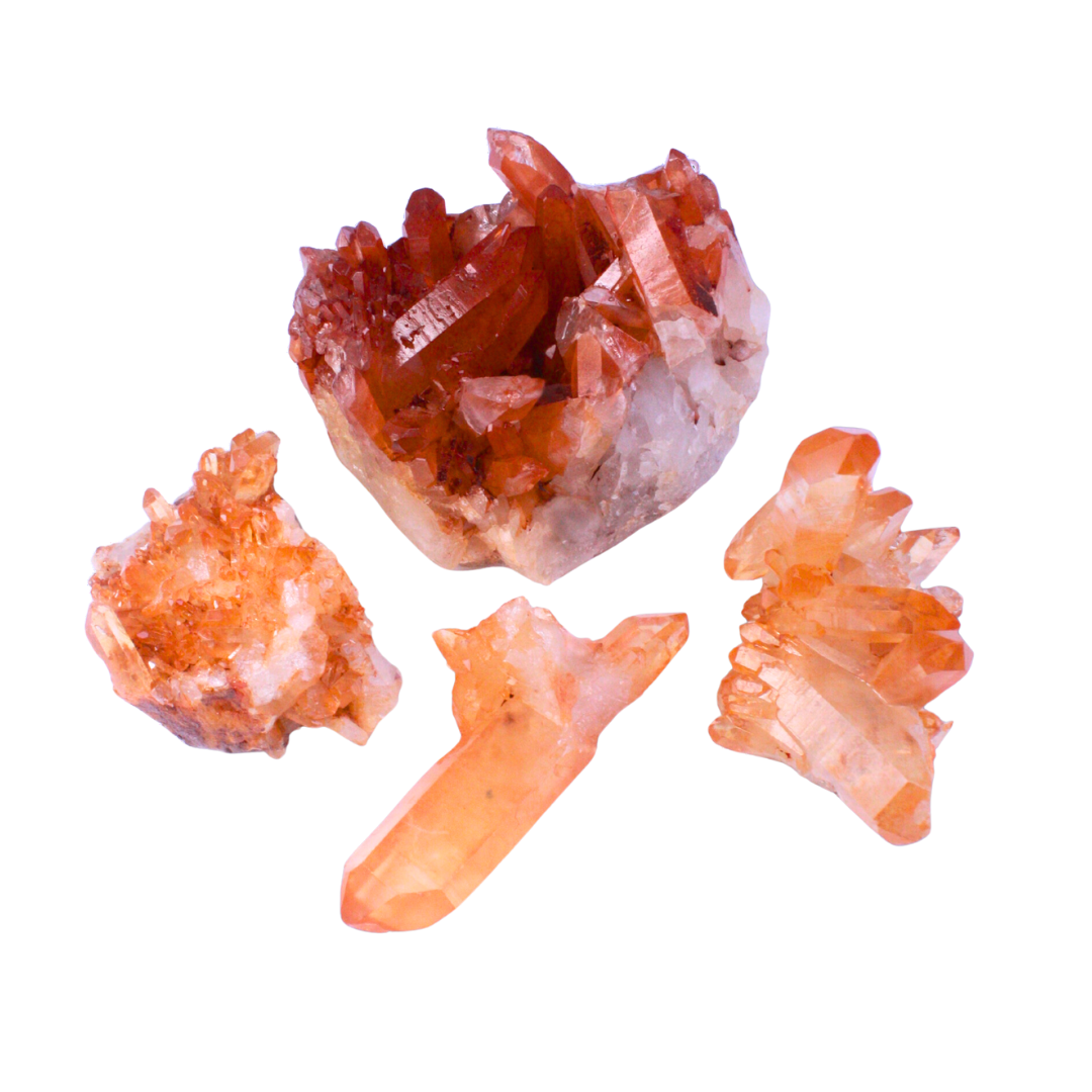 CLUSTER -  Citrine, Tangerine, Natural Q1