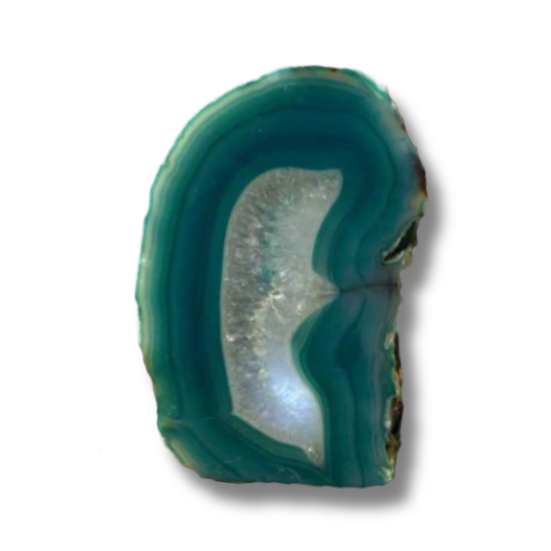 BOOKEND - Agate Teal Polished Q1